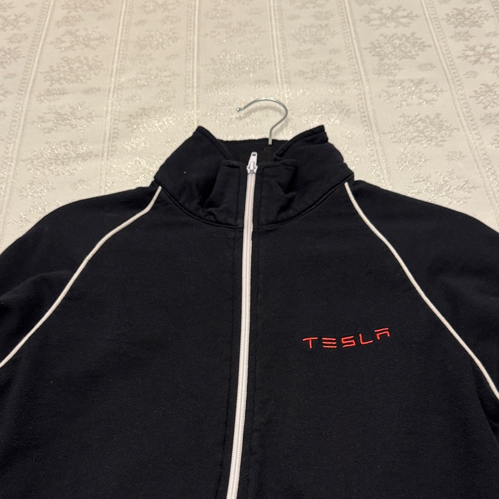 Tesla Black Jacket with Red Logo